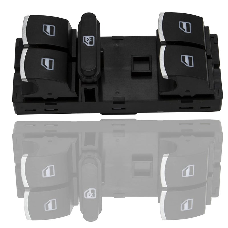 NFSpeeding Master Power Window Switch Front Driver Left Side 5ND959857 Fits Jetta Passat CC Golf Tiguan Rabbit 2005-2014, Front Left Electric Switch Control Button Panel - Image 2